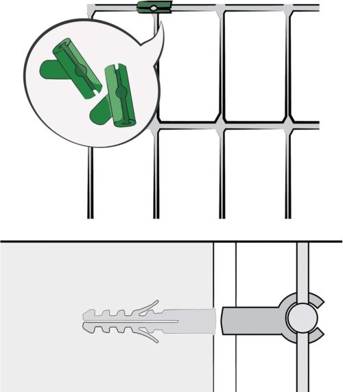 Väggfäste till Corolla spaljénät